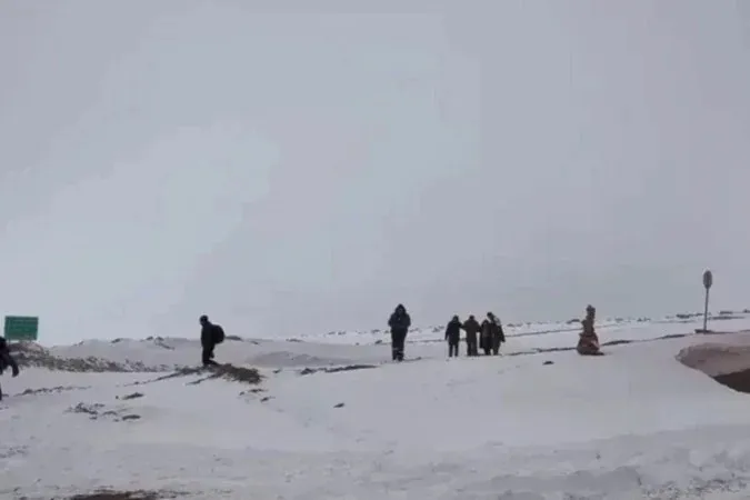 Local onde o grupo foi resgatado no Chile