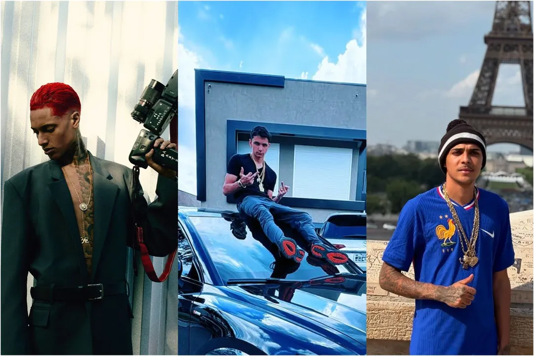 Mauro Davi dos Santos Nepomuceno 'Oruam', Lucas Camacho e Raul Fernandes 'Raulzeira'