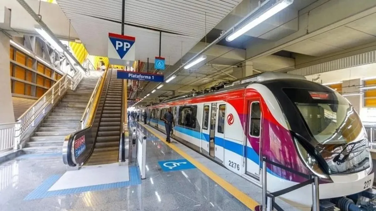 Estação de metrô em Salvador