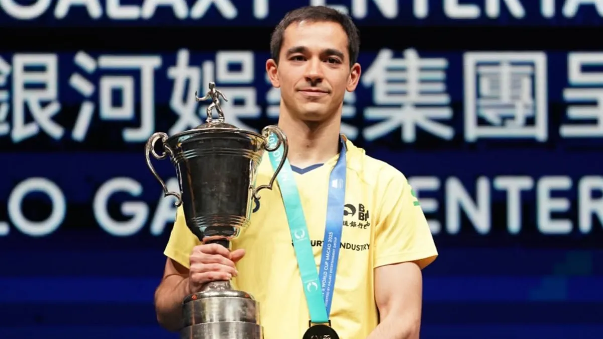 Hugo Calderano venceu o WTT