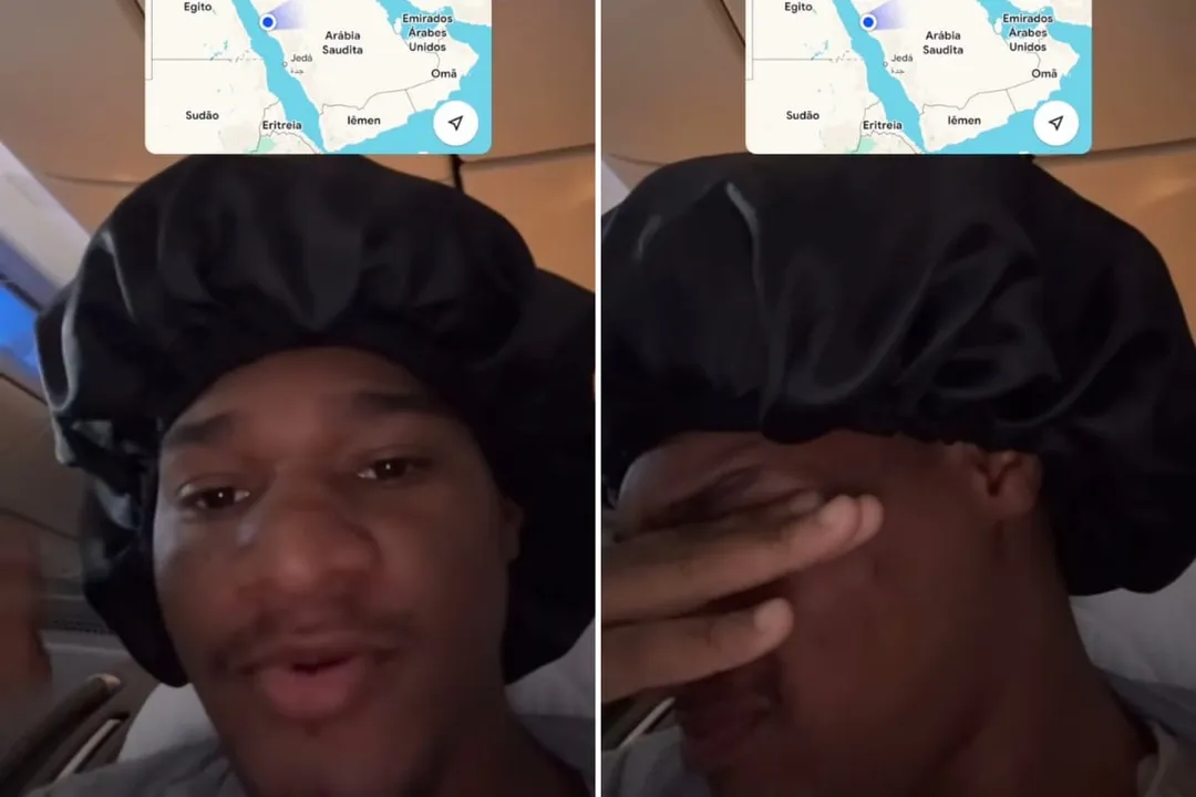 Influencer baiano se desespera ao sobrevoar céu de Israel