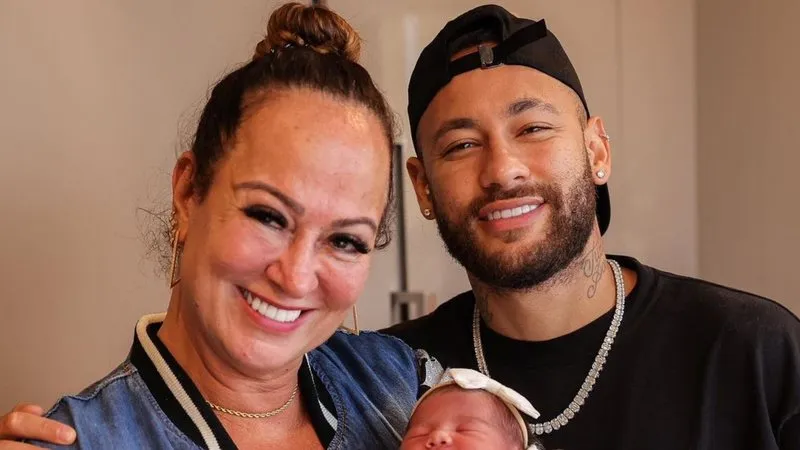 Neymar e a mãe juntos