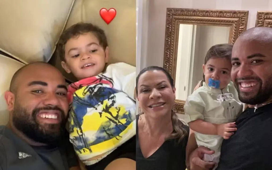 Marido de Dona Ruth com o neto