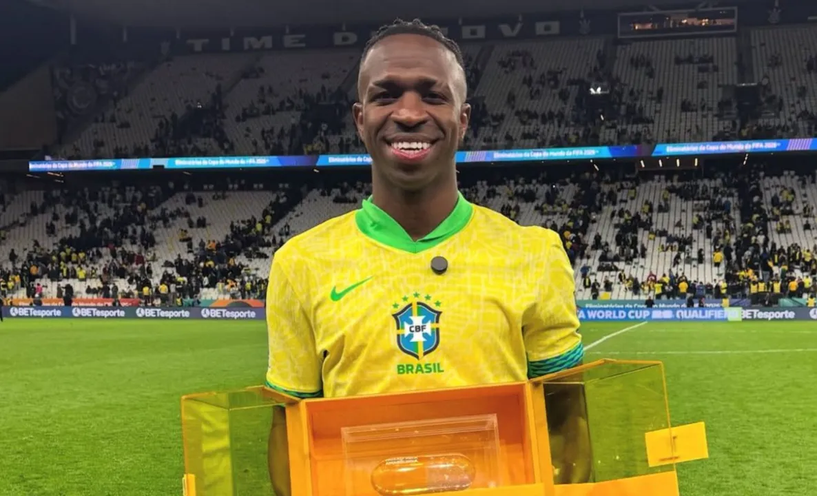 Vini Jr., atacante da Seleção Brasileira