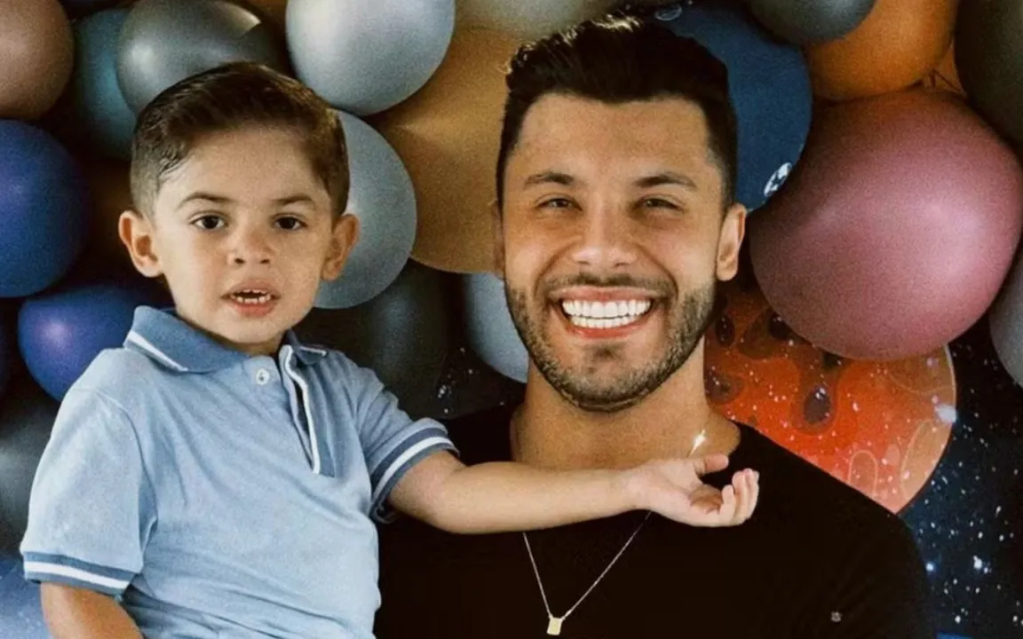 Murilo Huff e filho Léo