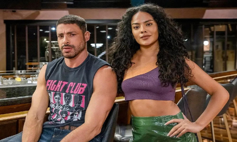 César (Cauã Reymond) e Maria de Fátima (Bella Campos), em Vale Tudo
