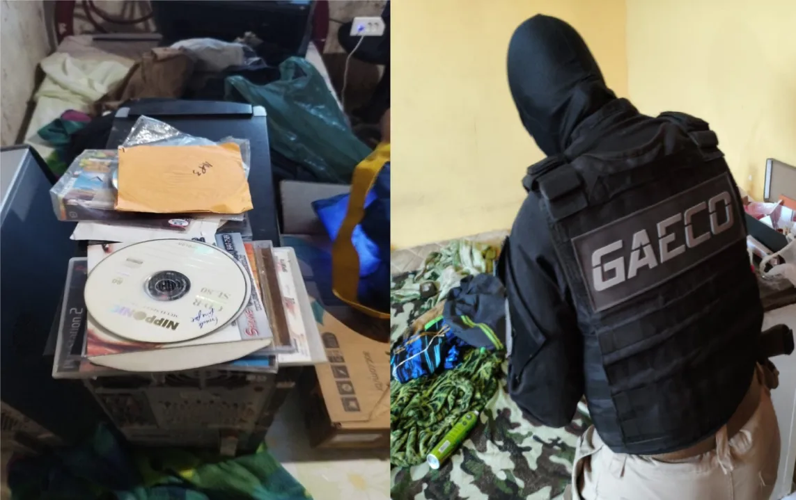 Foram apreendidos computadores, documentos e mídias eletrônicas
