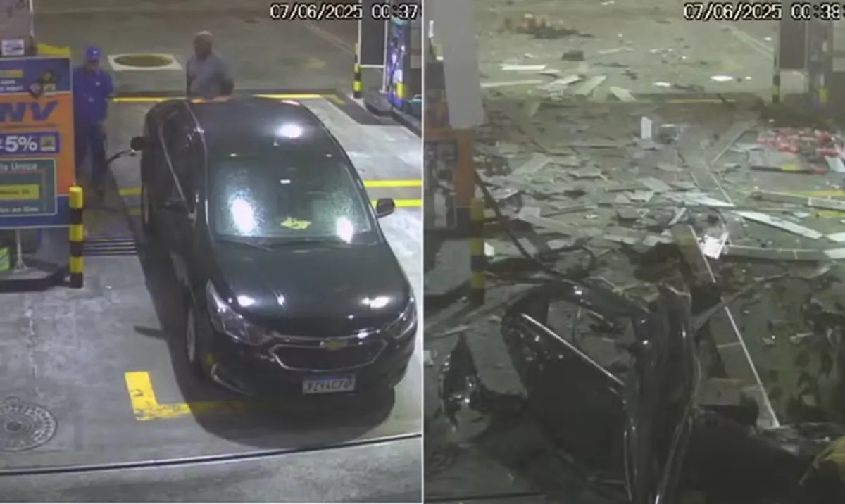 Vídeo mostra momento da explosão em posto GNV na Lapa; motorista morreu após acidente