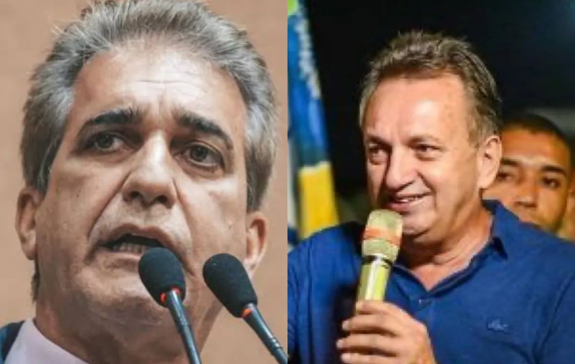 Deputado Robinson Almeida (PT) e prefeito de Cruz das Almas, Ednaldo Ribeiro (Republicanos)