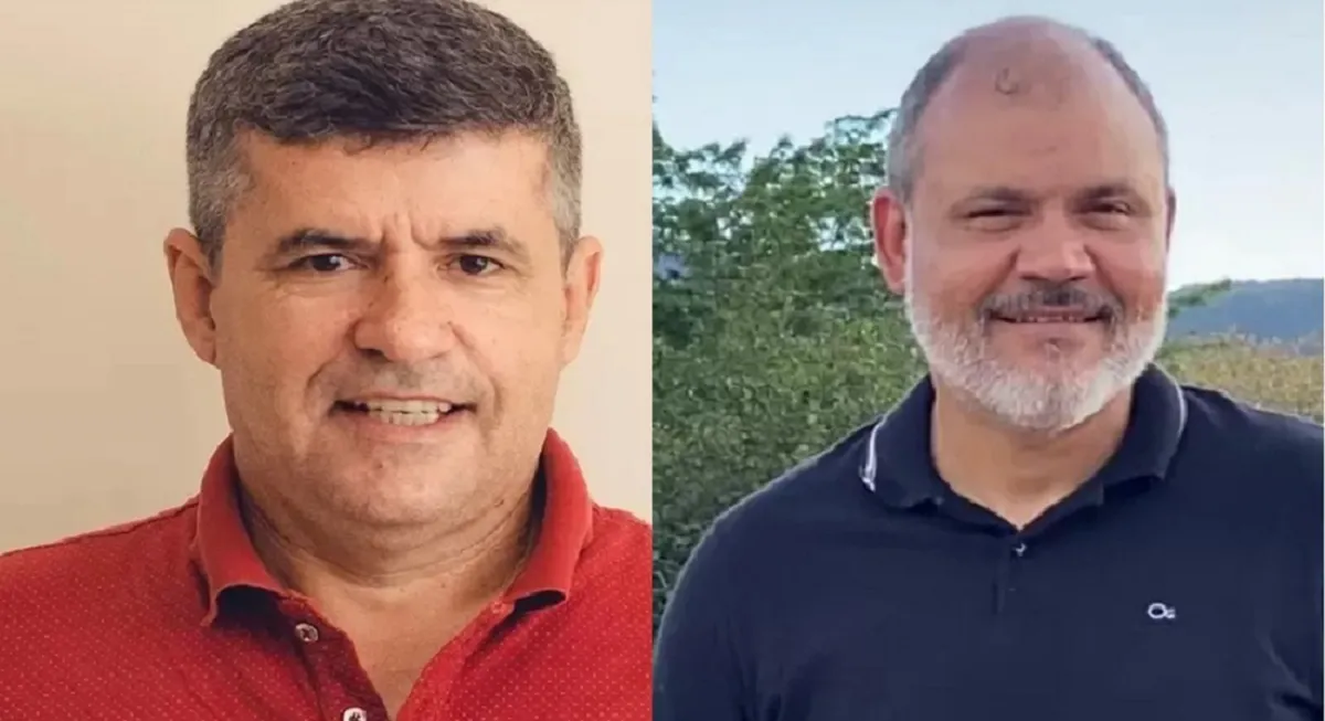 Prefeitos de Ibipitanga, Humberto Raimundo Rodrigues de Oliveira (PT) (esq); e de Boquira, Alan Machado (PSB) (dir), alvos da operação