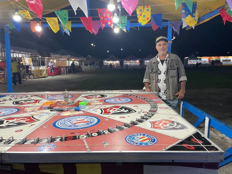 Show ganhou um clima especial com barracas de brincadeiras típicas do interior