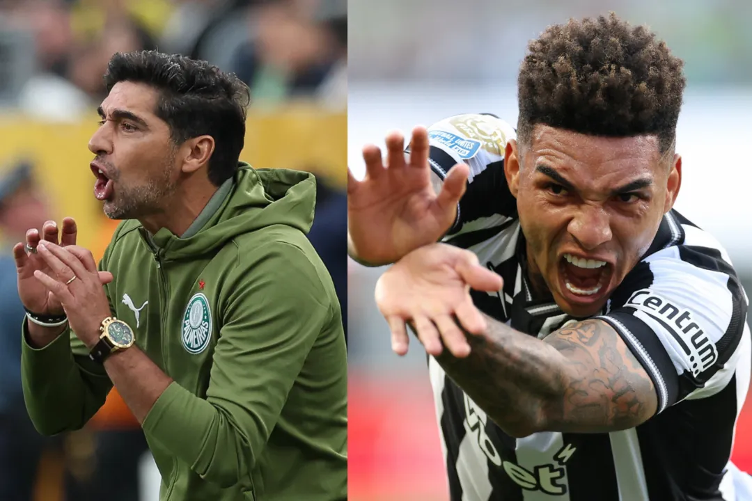 Abel Ferreira, técnico do Palmeiras (esquerda) / Igor Jesus, atacante do Botafogo (direita)