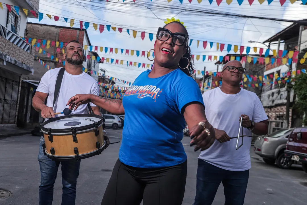 Banda Marimbada faz apresentação no bairro do Uruguai, onde nasceu, mas muitos ainda não conhecem