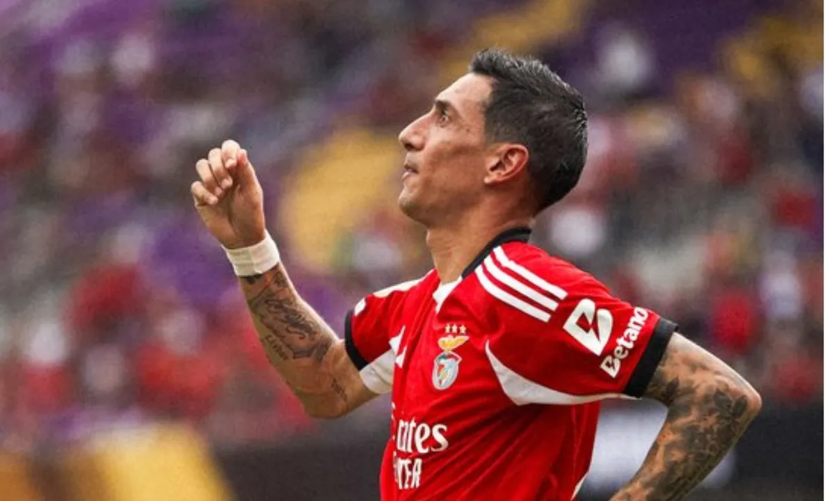 Di María, atacante do Benfica