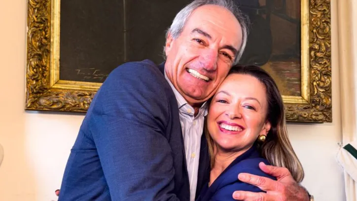 O atual presidente da ACB, Paulo Cavalcanti, e Isabela Suarez, candidata ao cargo