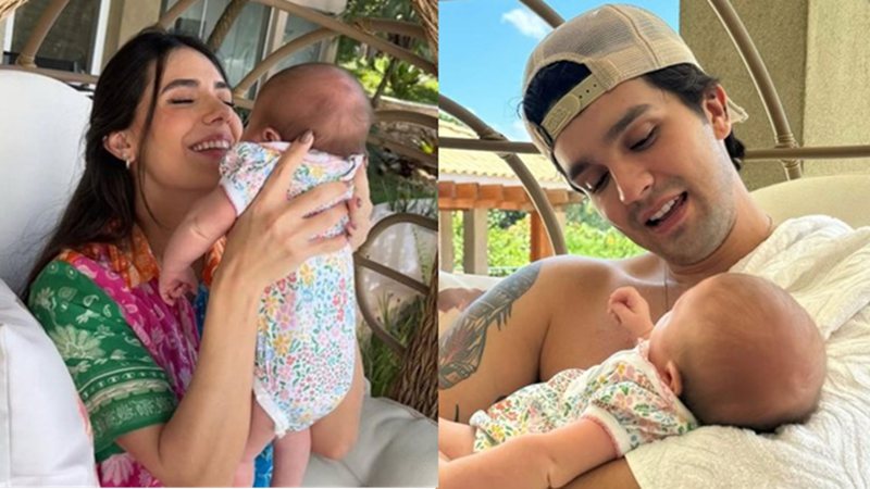 Luan Santana e Jade Magalhães Celebram Momentos em Família na Bahia com a Filha Serena