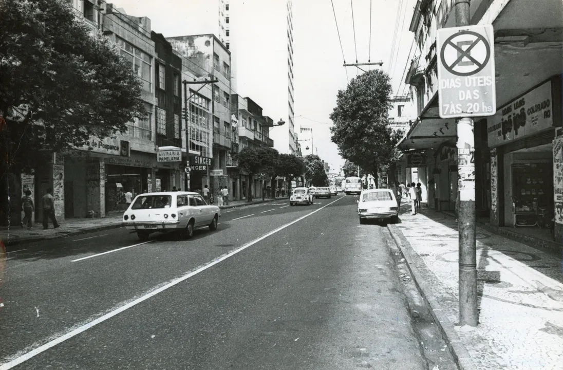 Vista da Avenida Sete nos anos 1970