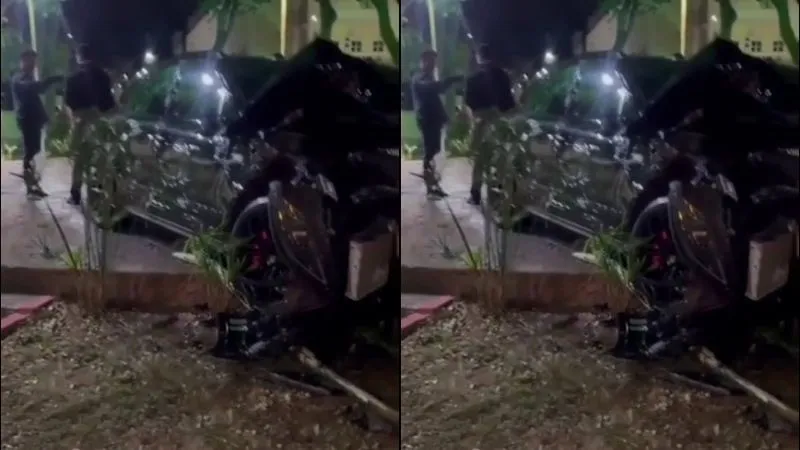 Motorista foi socorrido por prepostos do SAMU