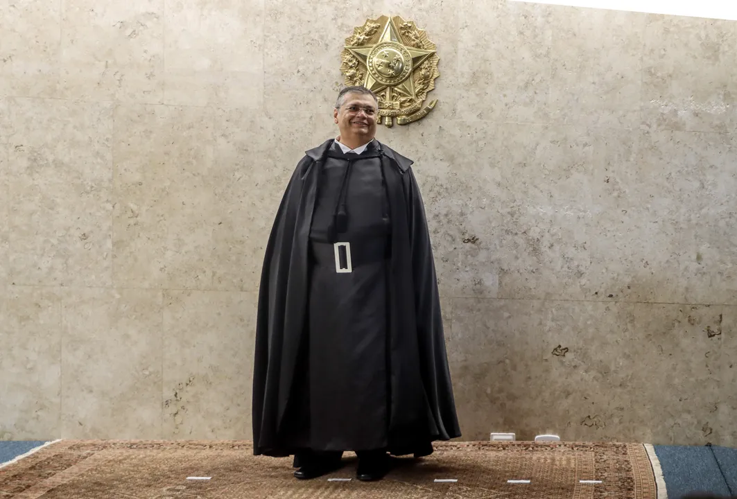 Flávio Dino na sessão solene de posse no Supremo Tribunal Federal (STF).