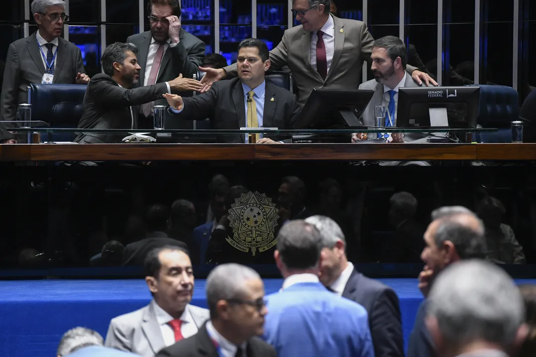 Plenário do Senado durante sessão deliberativa ordinária