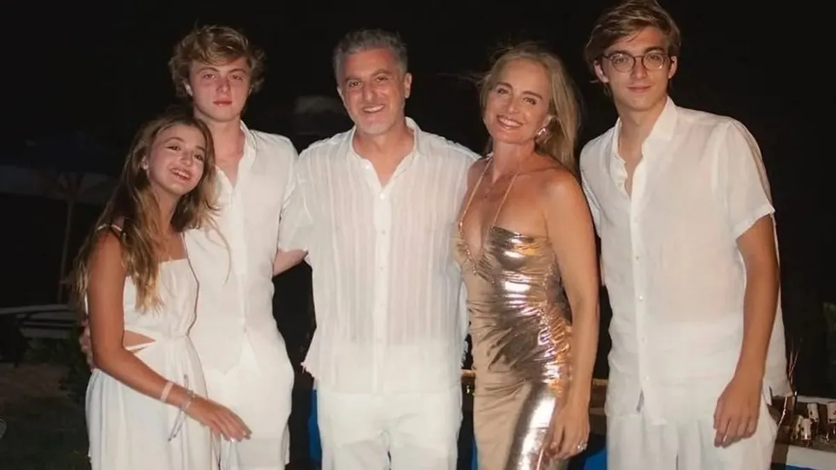 Angélica, Luciano Huck e os filhos