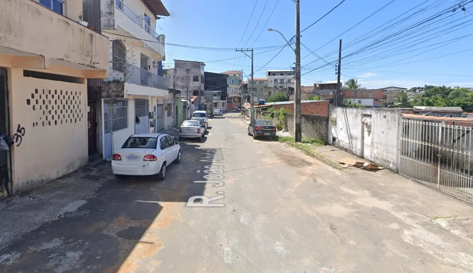 Rua onde o crime aconteceu no bairro da Mata Escura