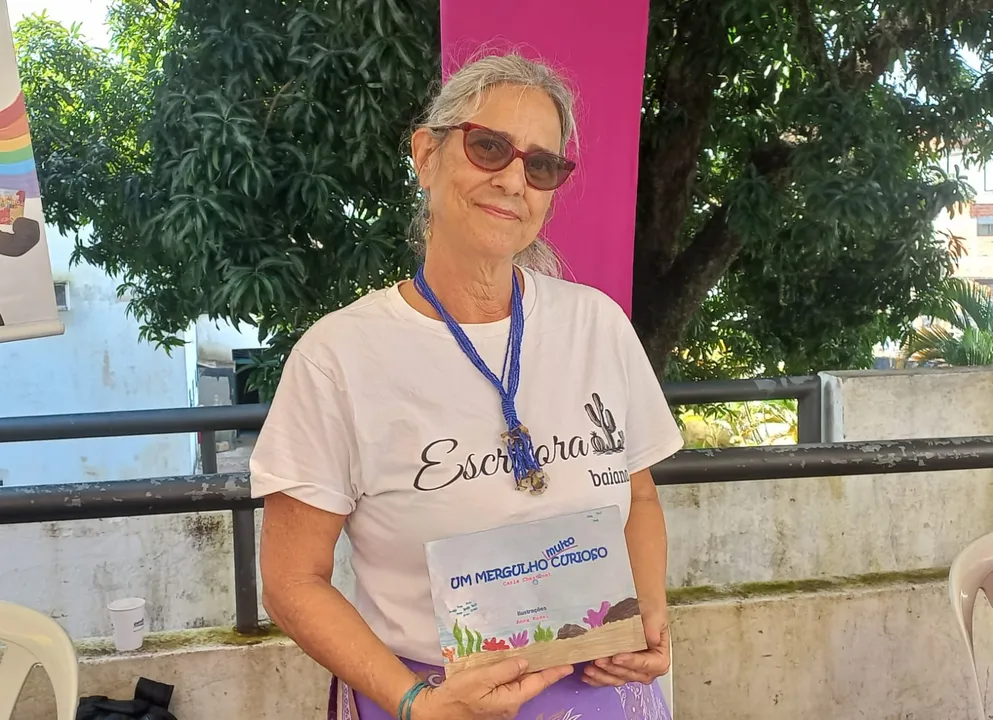 Carla Chastinet durante a Flipelô