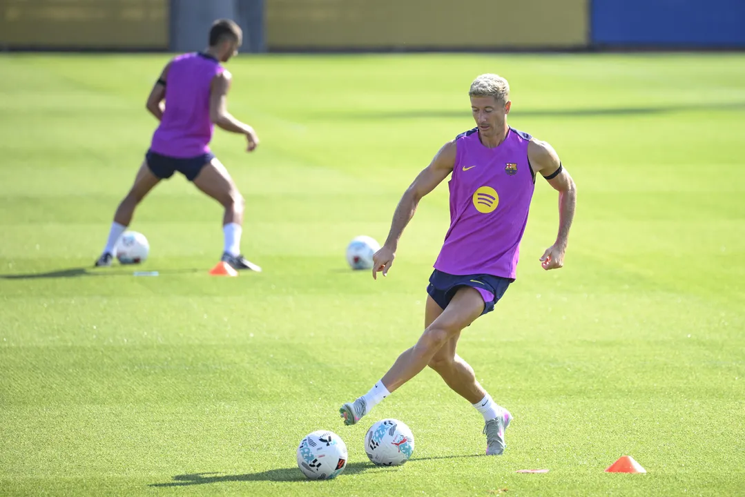 Treino do Barcelona na pré-temporada