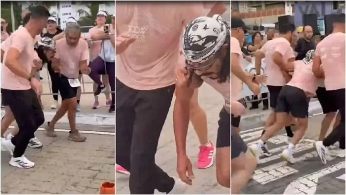 Bell Marques passa mal em corrida