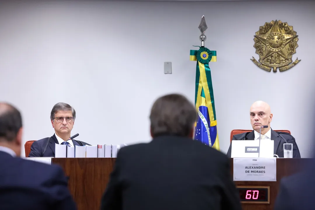 Procurador-geral da República, Paulo Gonet e relator do processo, ministro Alexandre de Moraes