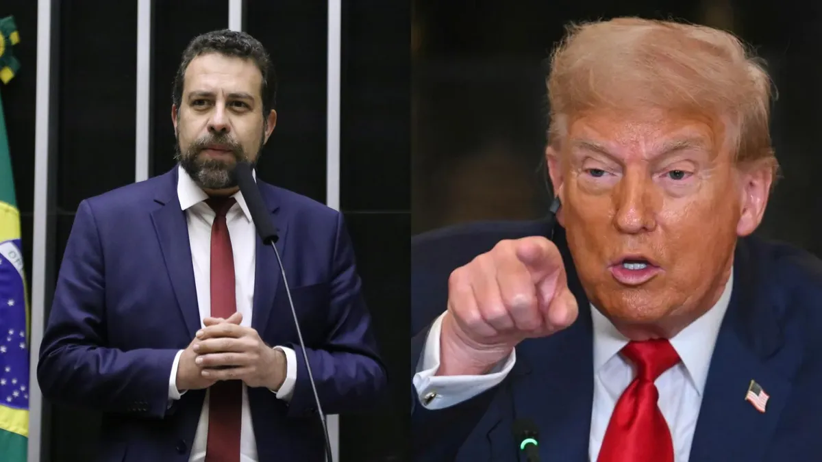 Guilherme Boulos e Donald Trump