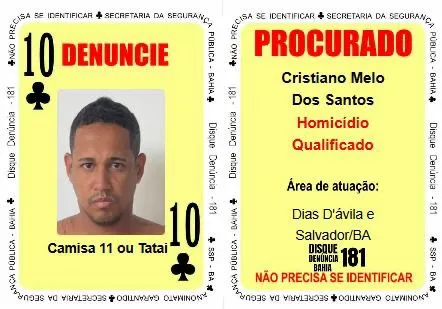 Cristiano Melo dos Santos, conhecido pelos apelidos ‘Camisa 11’ e ‘Tatai’