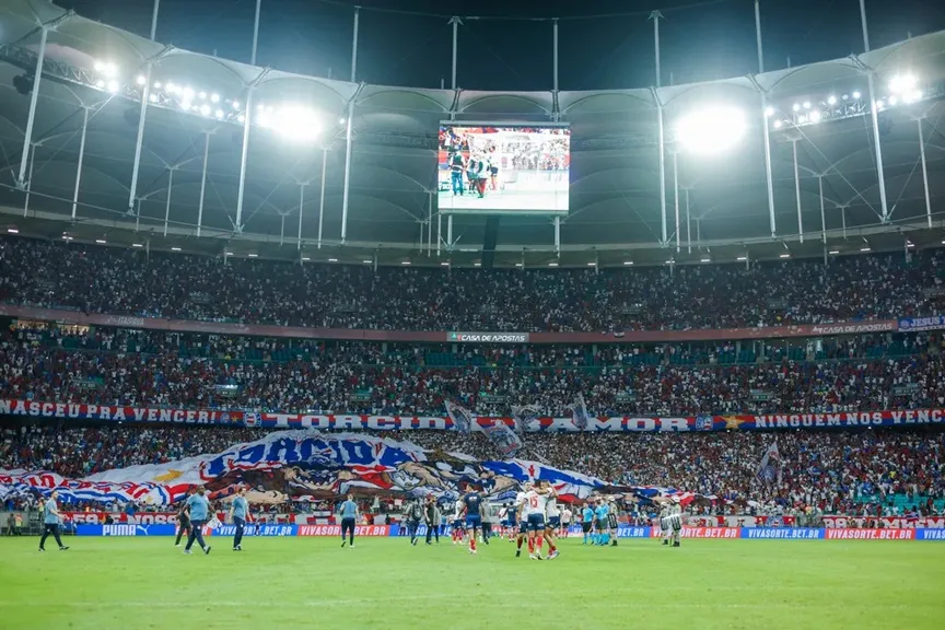 Arena Fonte Nova, estádio onde o Bahia joga pelo Brasileirão (ilustração)