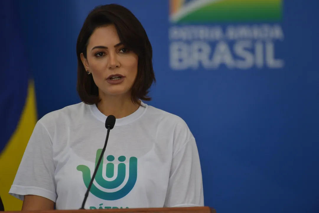 A ex-primeira-dama Michelle Bolsonaro