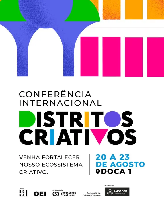 Imagem ilustrativa da imagem Salvador recebe Conferência Internacional Distritos Criativos em agosto