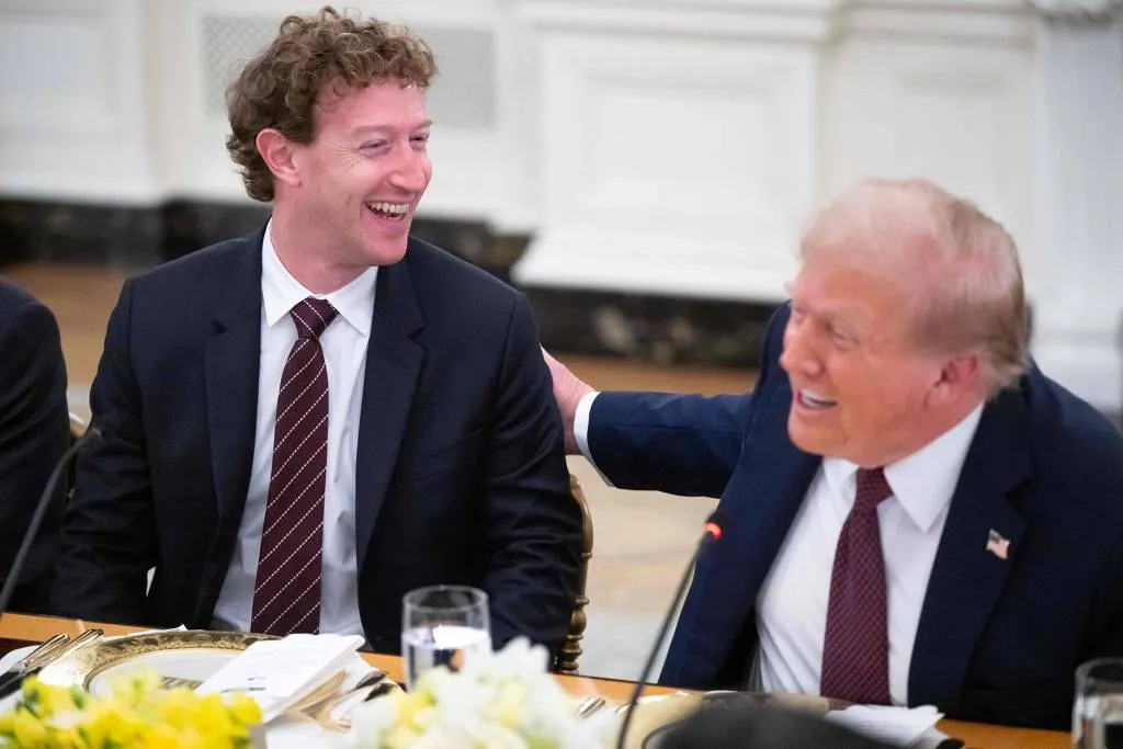 Mark Zuckerberg e Donald Trump