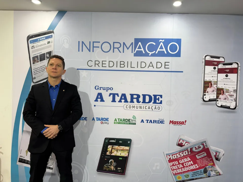 Delegado-geral em visita ao jornal A TARDE