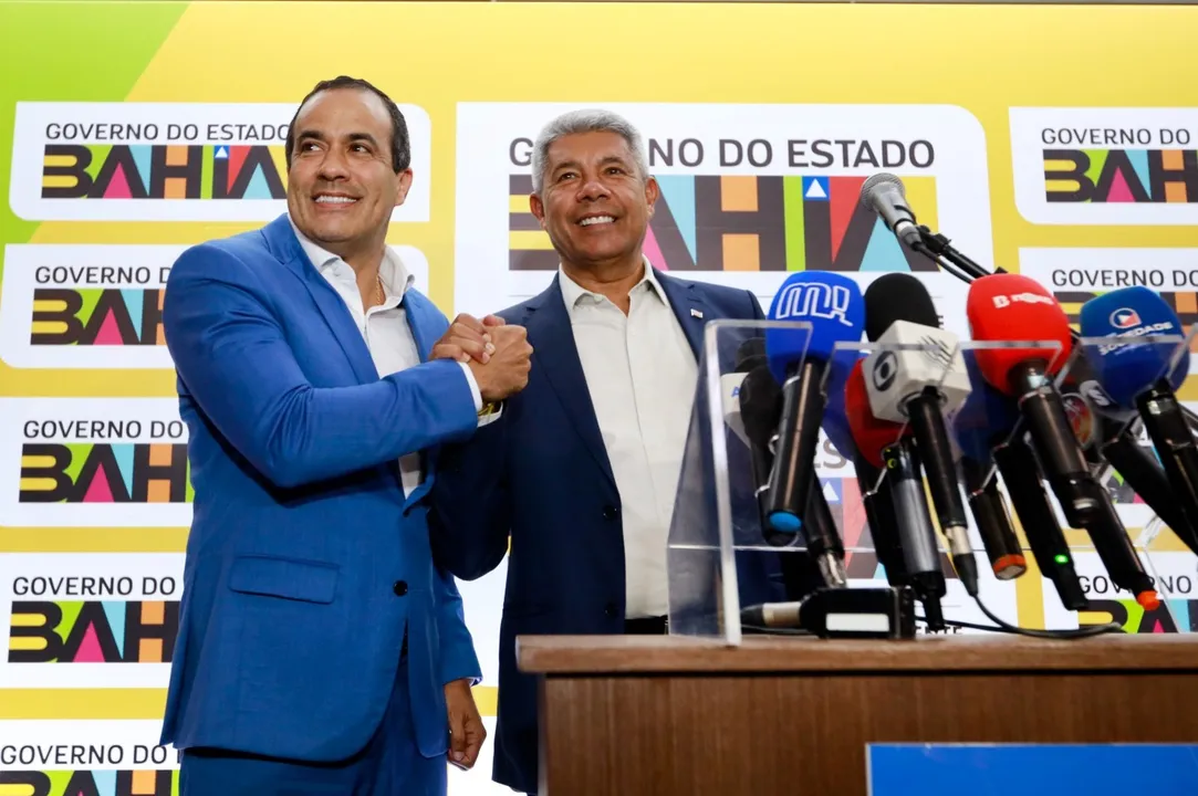 Jerônimo Rodrigues e Bruno Reis durante reunião de alinhamento entre Prefeitura e Governo do Estado