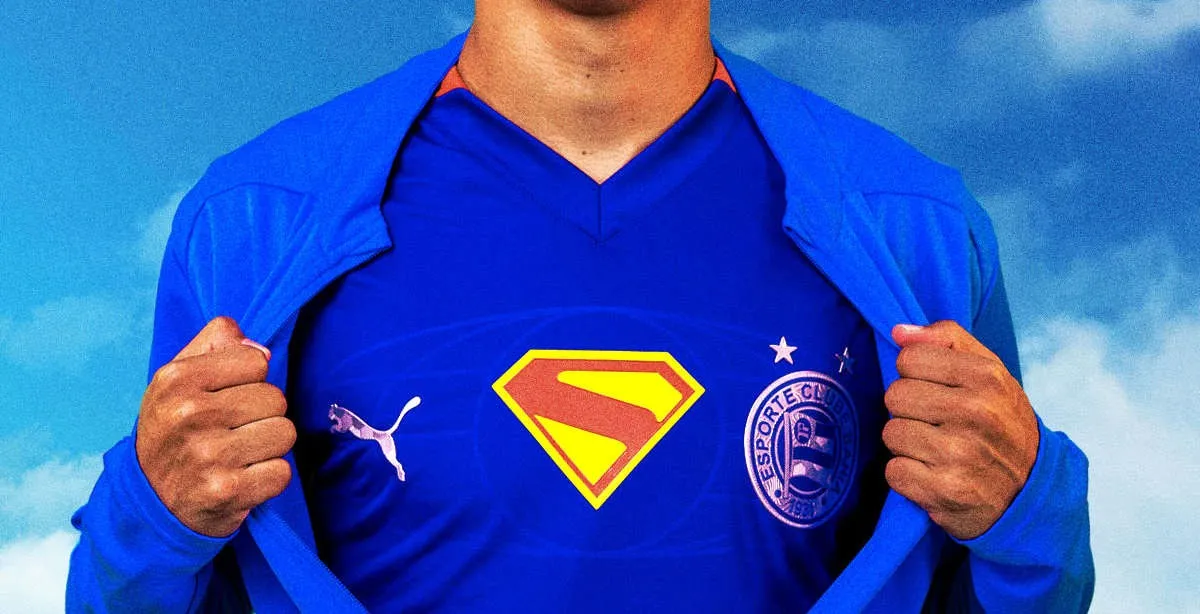 Camisa do Bahia com o Superman