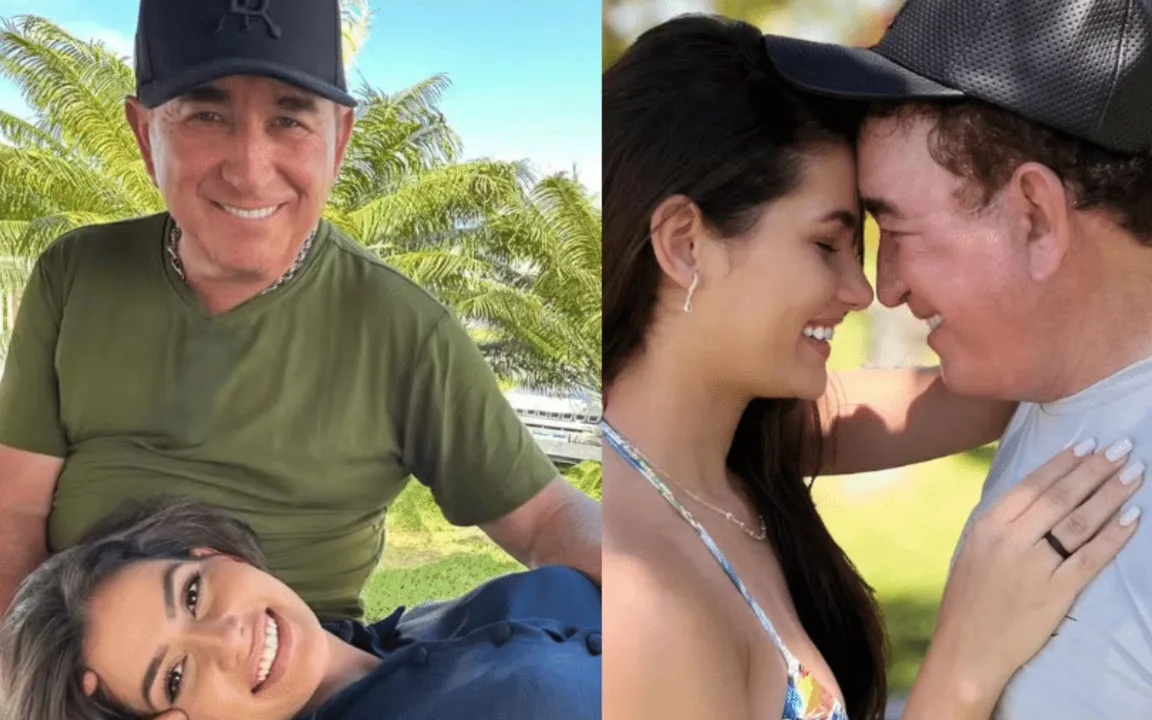 O casal tem 51 anos de diferença