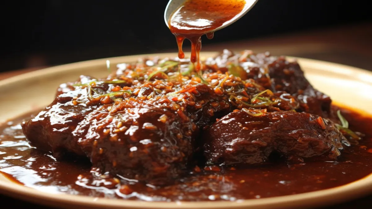 Carne para a panela de pressão