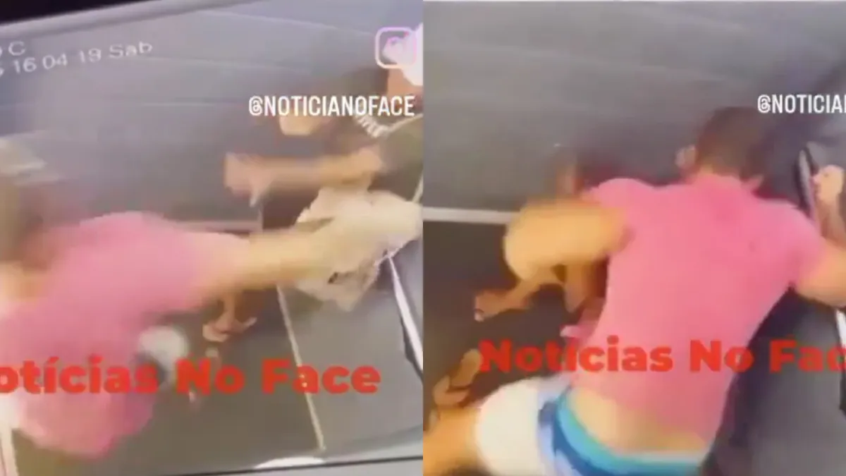 Agressor partiu para cima da vítima no elevador