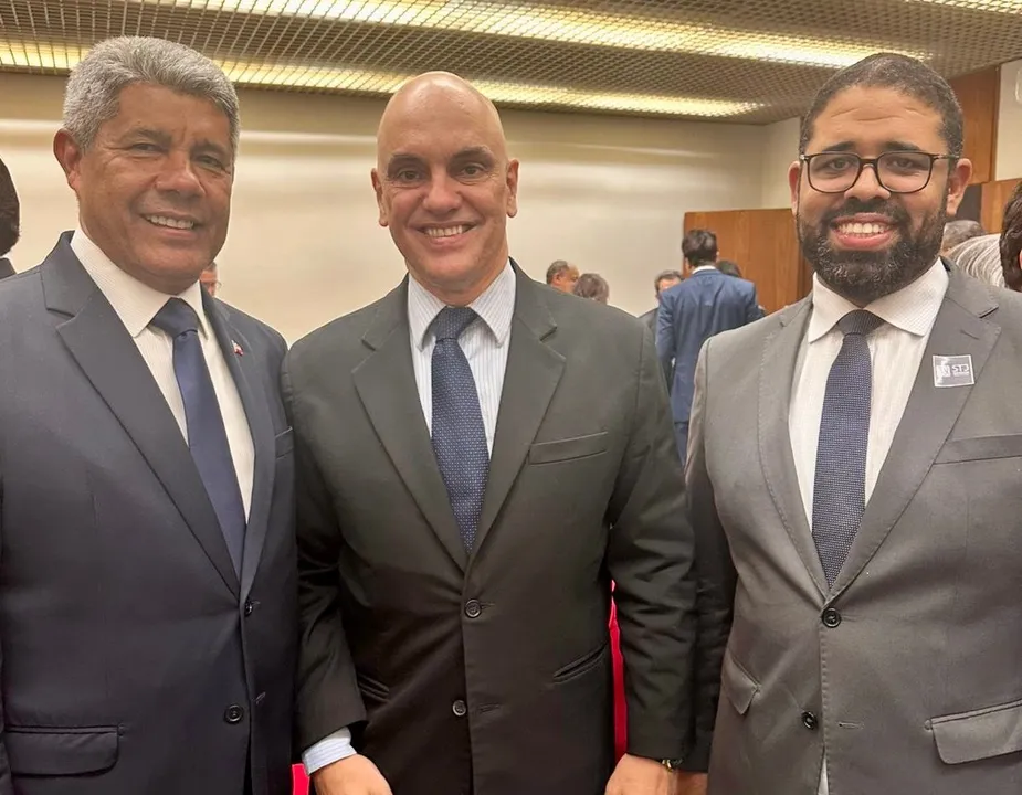 Jerônimo, Moraes e Freitas na posse de ministros nordestinos no STJ