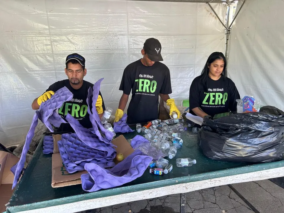 Separação de resíduos para reciclagem