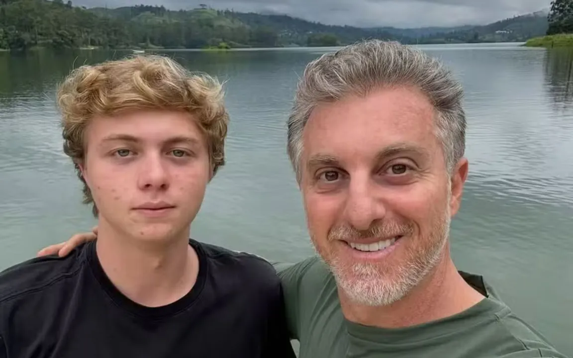 Benício e o pai juntos