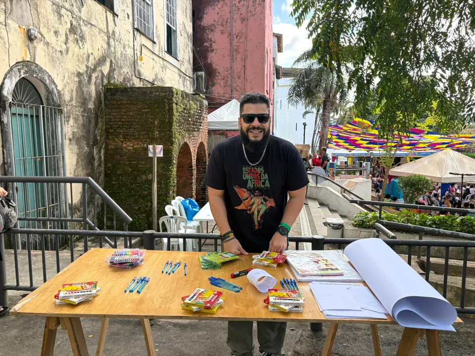 Daniel Cesart na Flipelô