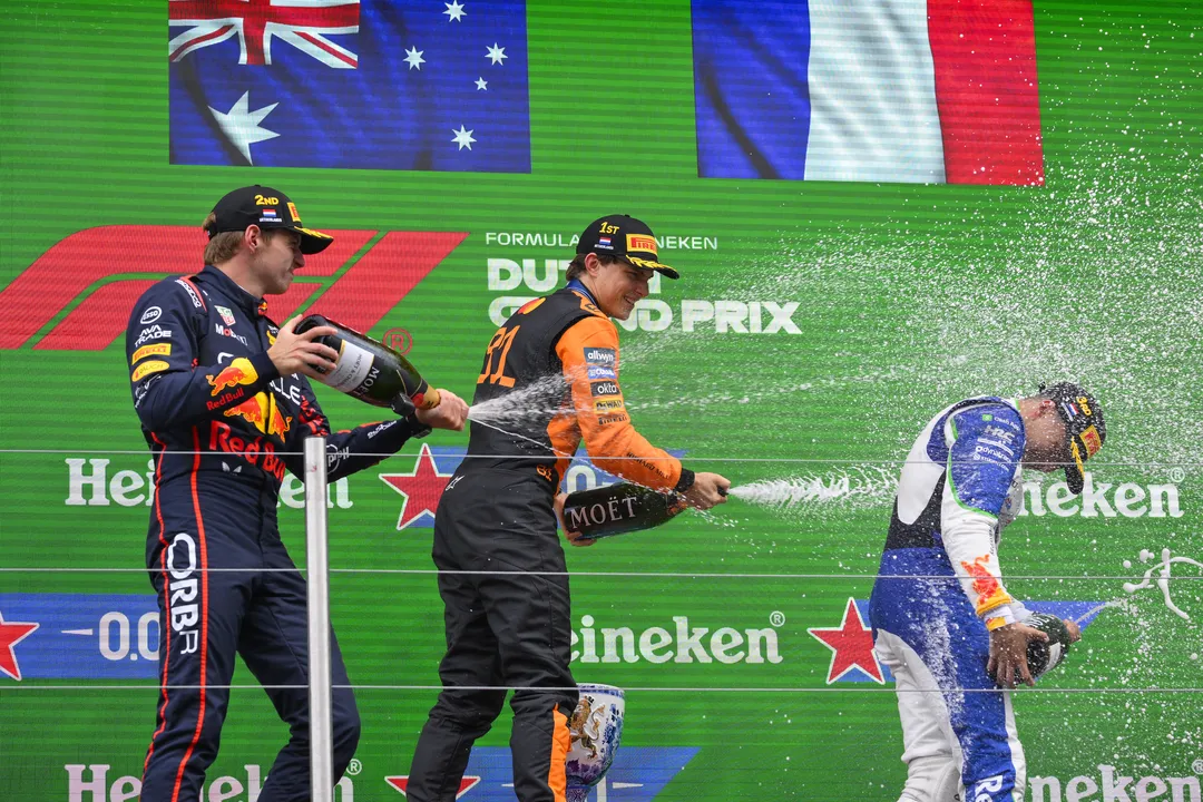 Pódio do GP da Holanda de 2025
