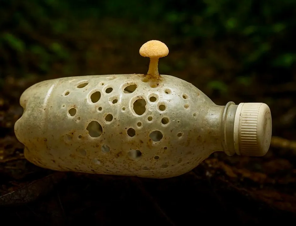 Imagem ilustrativa da imagem Fungo come plástico