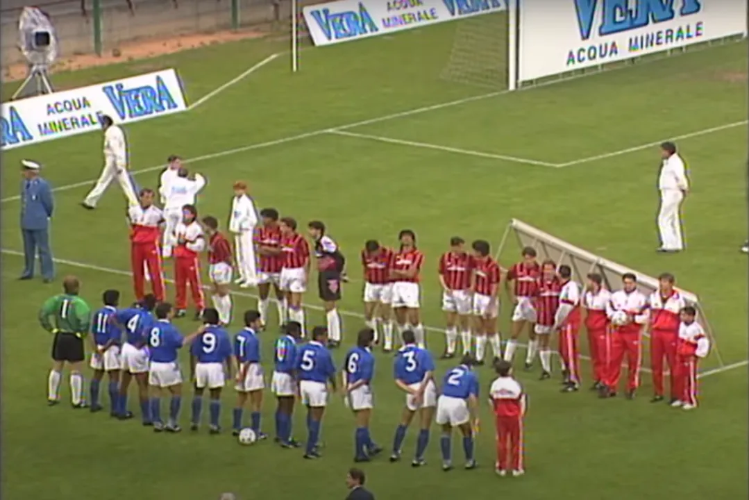 Brasil e Milan se enfrentaram na despedida de Ancelotti em 1992