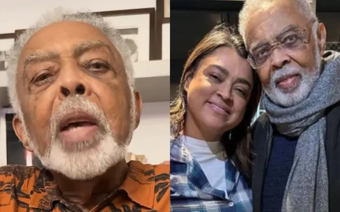 Gil e Preta juntos antes da morte dela